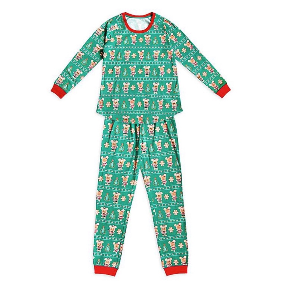 Disney Mickey Mouse Gingerbread Christmas Pajamas